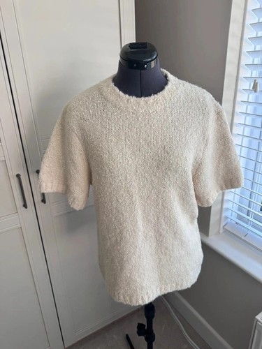 Women cream wool blend - cream,