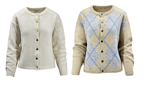 Argyle crew neck women s - argyle,