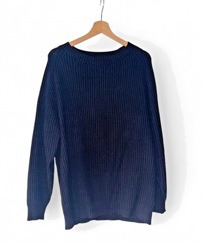 Women wool mix black ribbed - wool,
