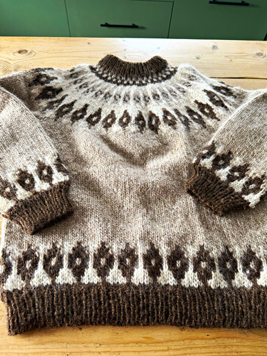 Women wool knit cream - knit,