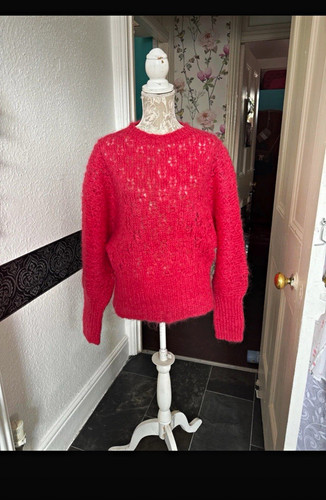 Womens pink coral mohair - womens,