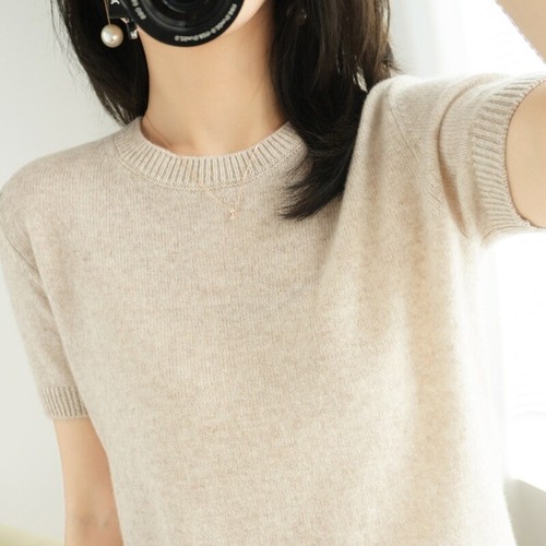 Women short sleeved knitted - women's,