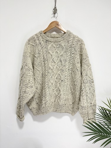 Vintage cable knit jumper - vintage,