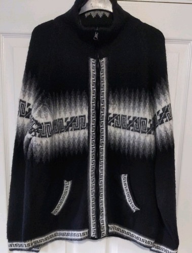 Alpaca peru black aztec - black,