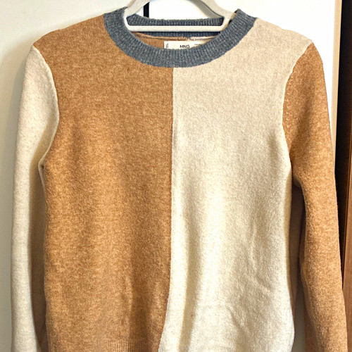 Mng women colourblock wool - mng,