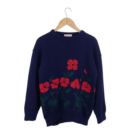 Vintage women blue wool - vintage,